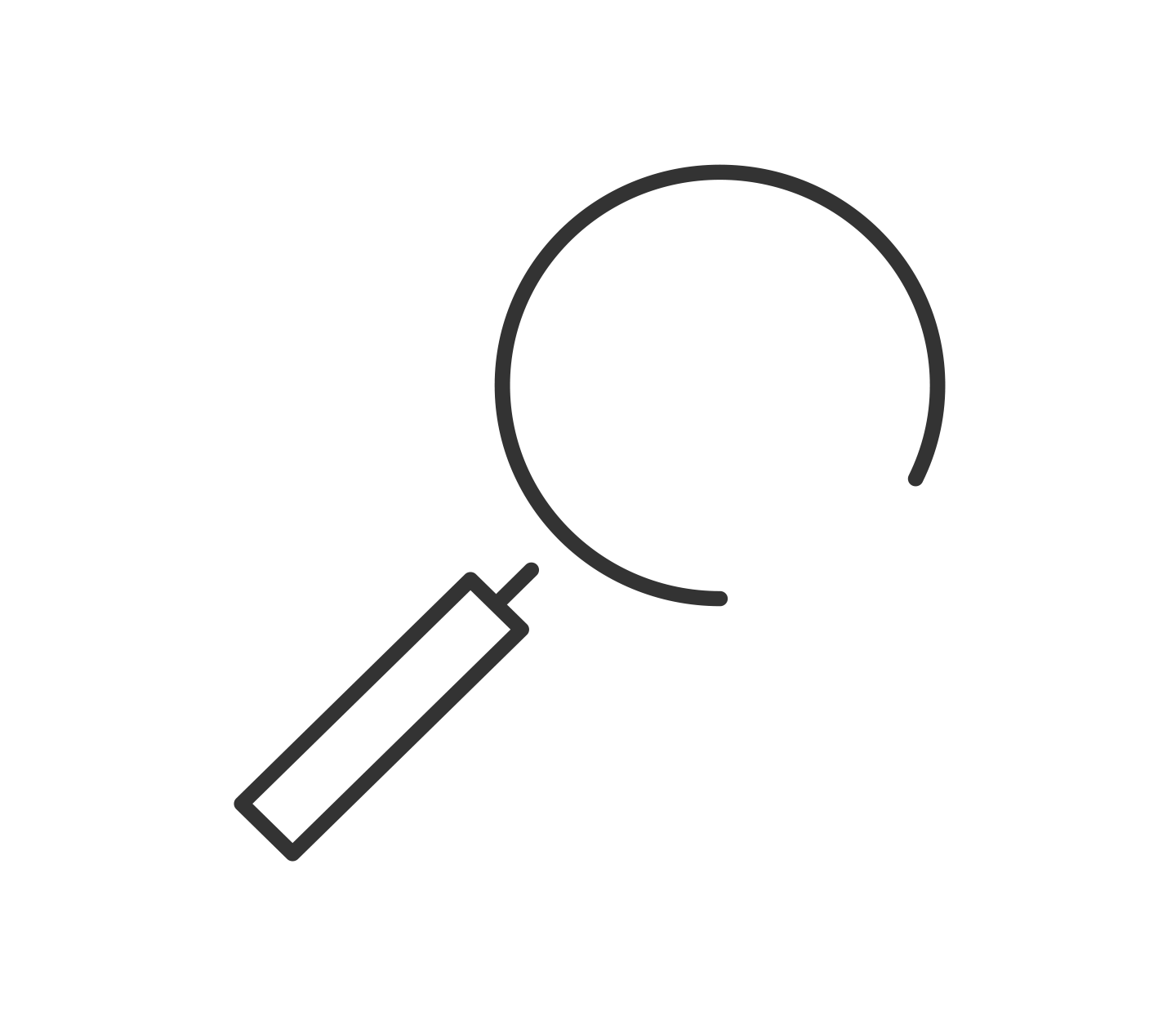 Icon magnifying glass