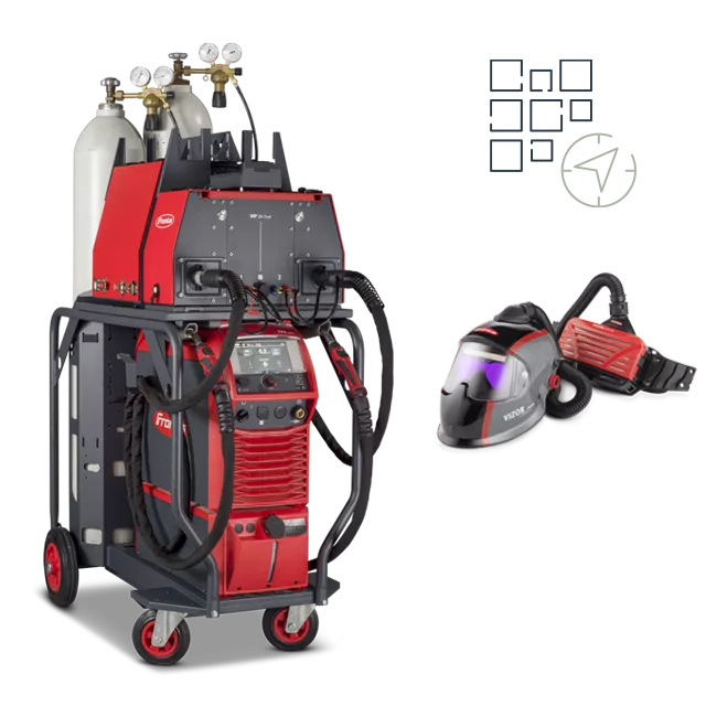 TPS/i Dual Wire Feeder + WeldCube Navigator + Zubehör